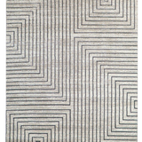 Azure Modern Geometric Line Rug