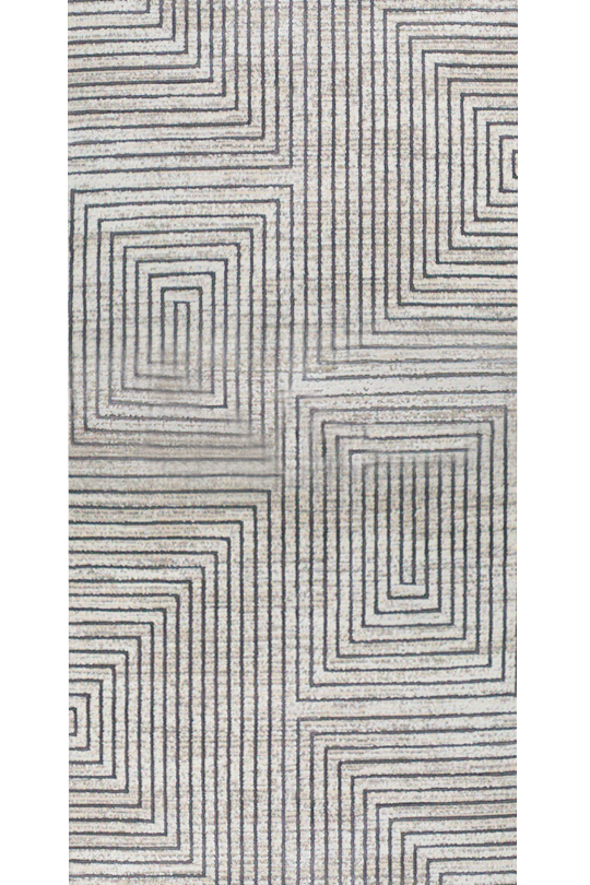 Azure Modern Geometric Line Rug