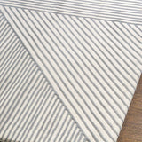 Azure Minimalist Geometric Rug