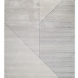 Azure Minimalist Geometric Rug