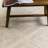 Azure Ethnic Diamond Vintage Rug