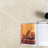 Azure Ethnic Diamond Vintage Rug