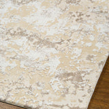 Azure Mottled Abstract Rug