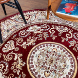 Classic Floral Swirl Medallion Rug