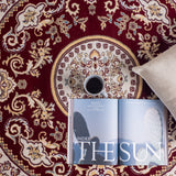 Classic Floral Swirl Medallion Rug