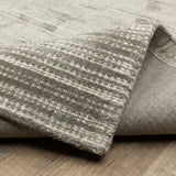 Hugo Striped Viscose Blend Modern Rug