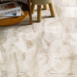 Sonata Minimalist Bordered Line Modern Rug