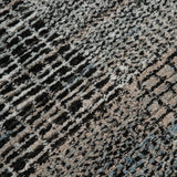 Emery Modern Checkered Shag Rug