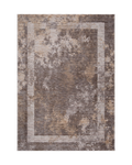 Crescent Bordered Abstract Rug