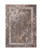 Crescent Bordered Abstract Rug