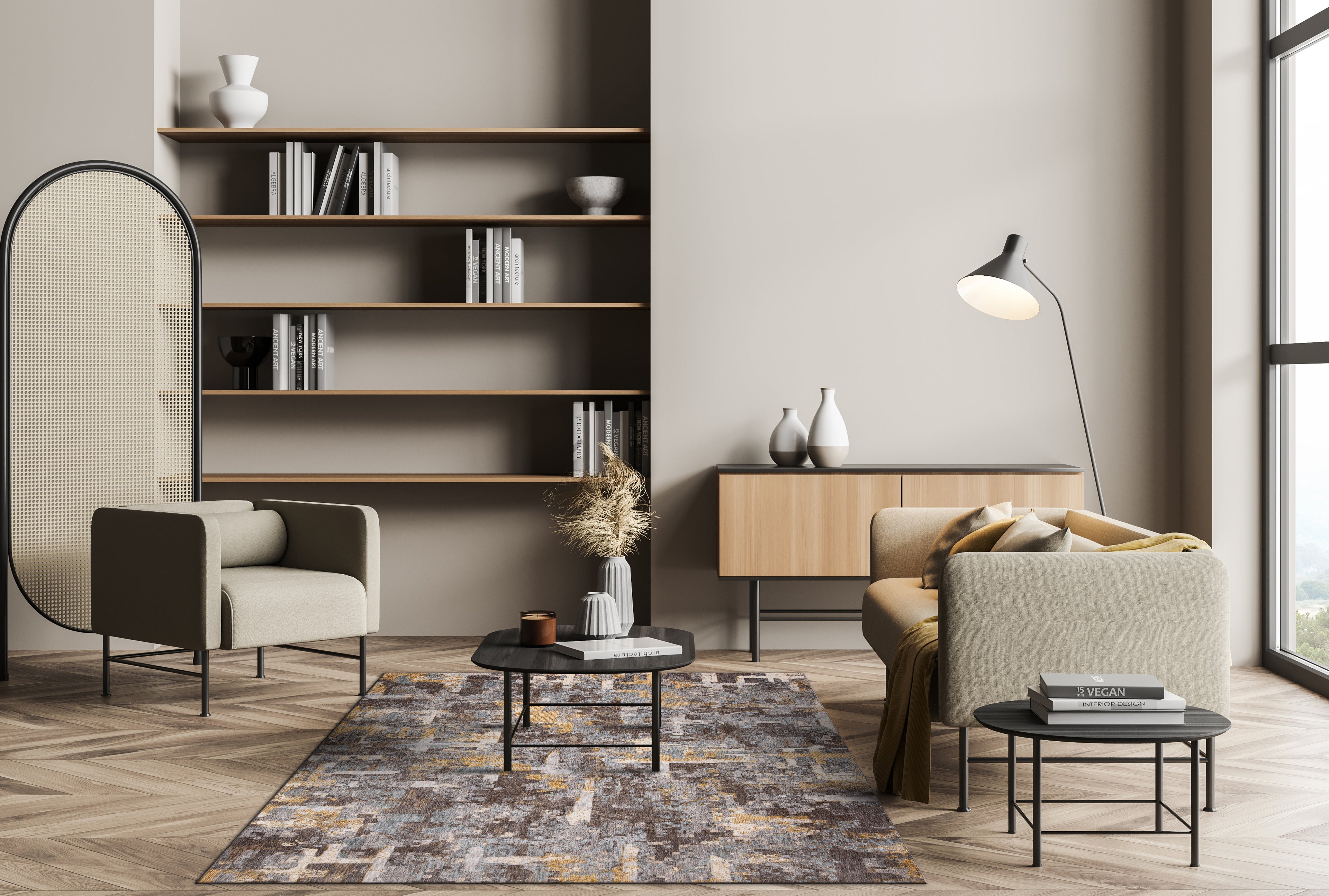 Aspendo Abstract Patch Rug