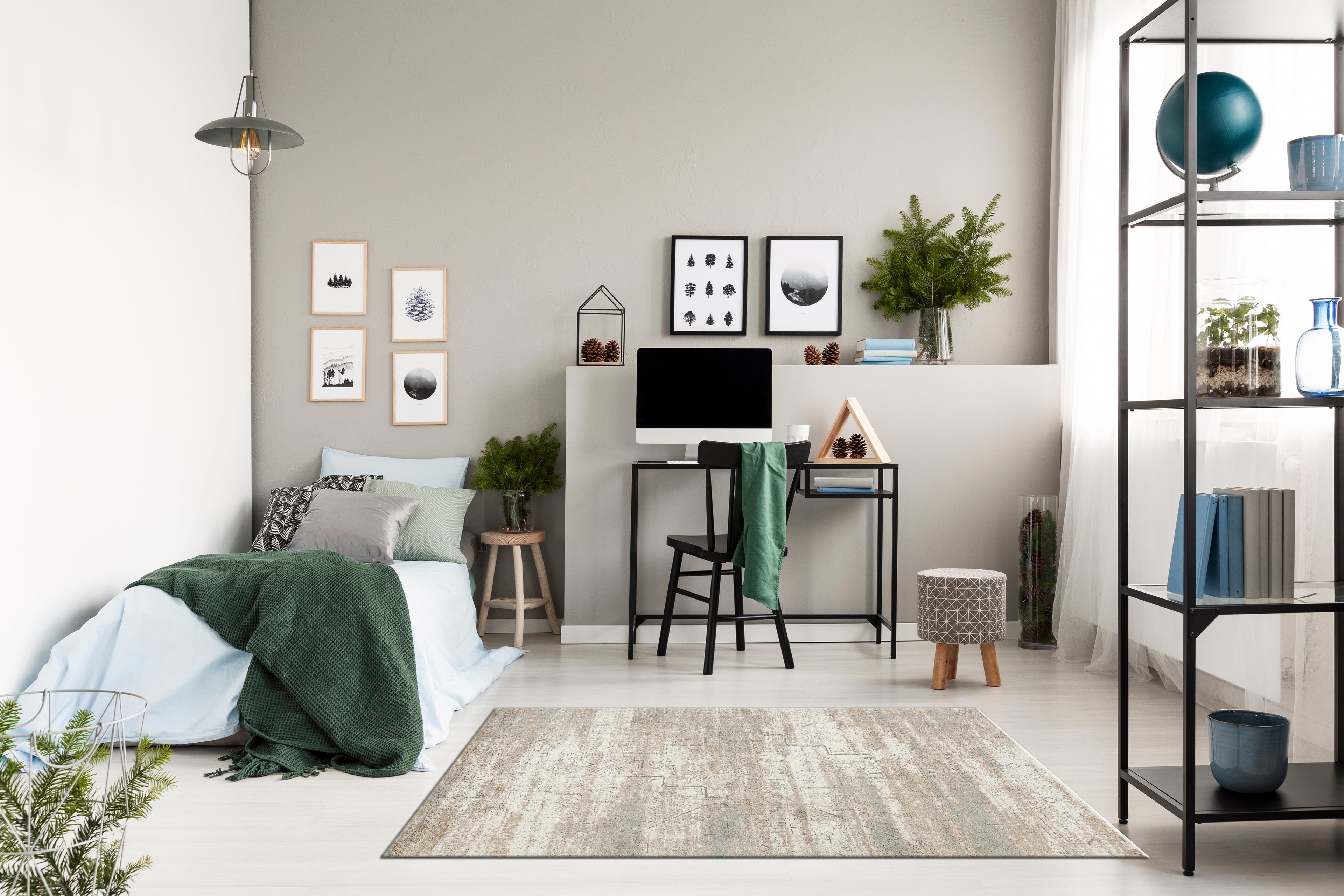 Emery Subtle Medallion Abstract Rug