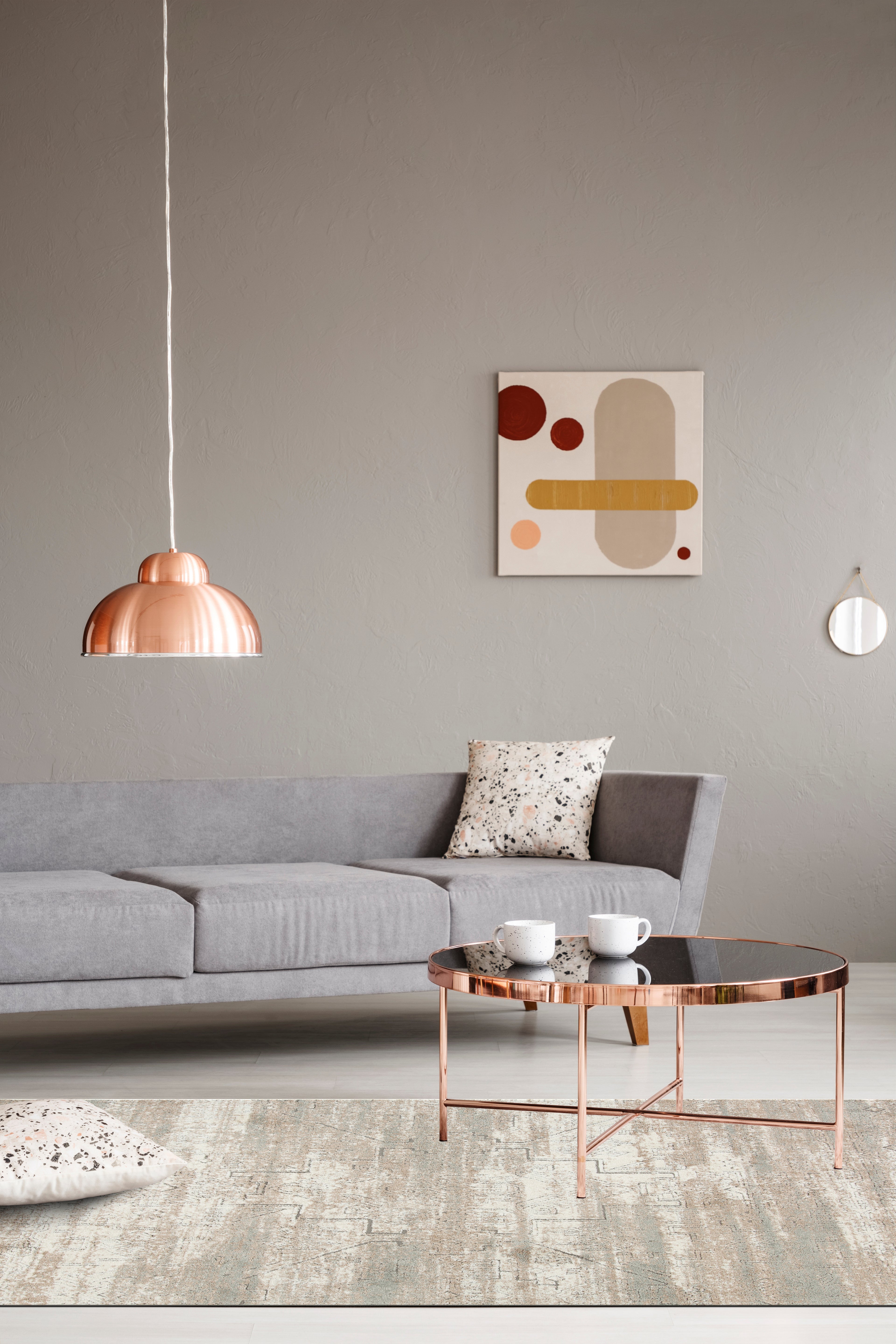 Emery Subtle Medallion Abstract Rug