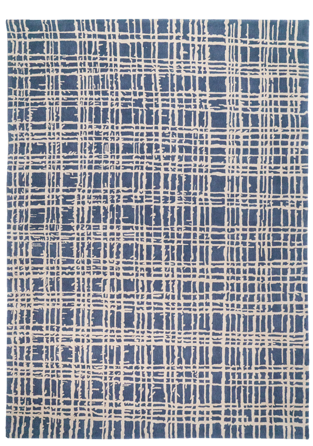 Wool Hand Tufted Modern Checkered Rug