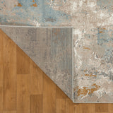 Emery Blue Abstract Rug