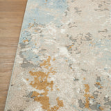 Emery Blue Abstract Rug
