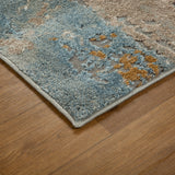 Emery Blue Abstract Rug