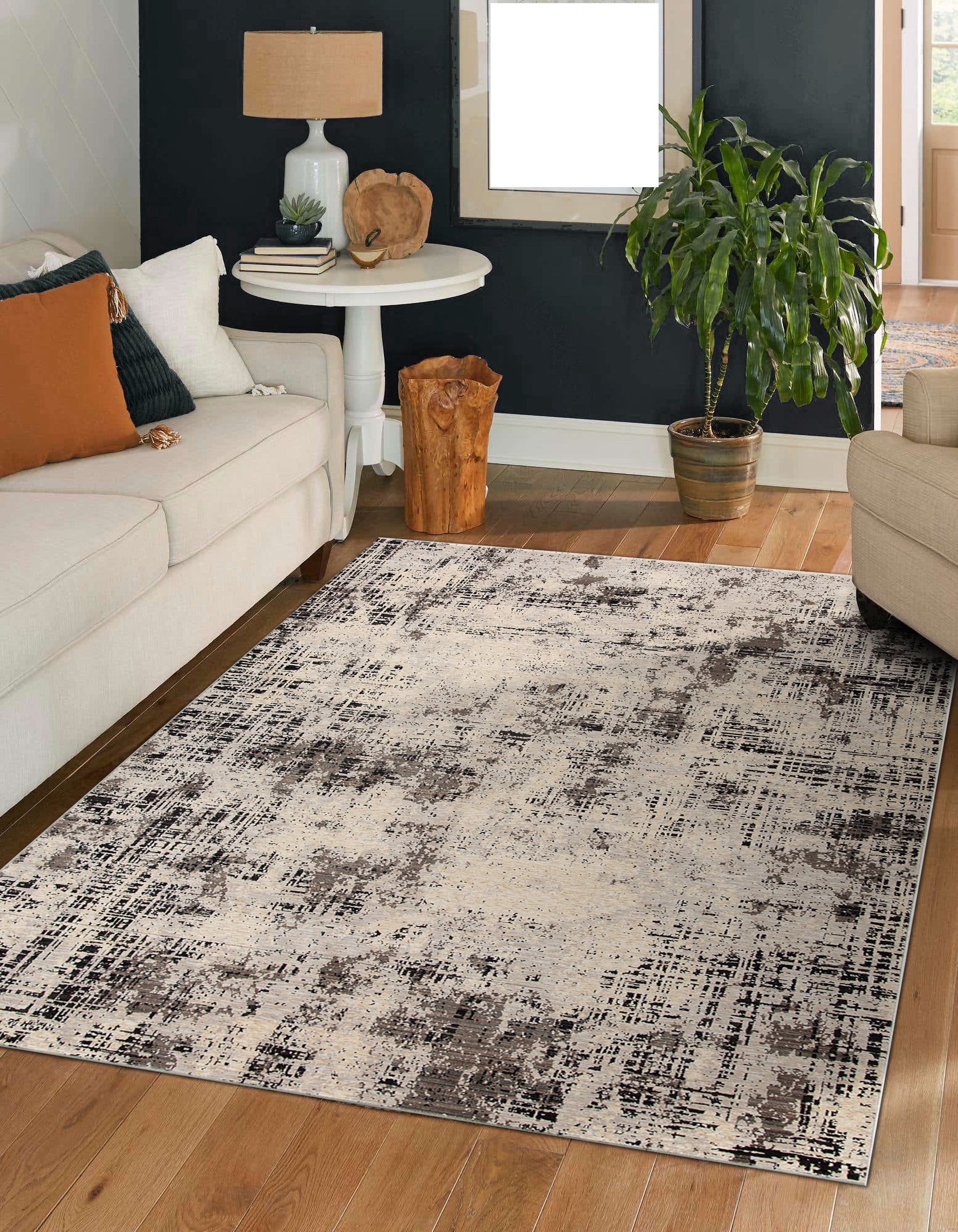 Nebula Abstract Lined Rug