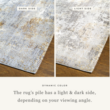 Calais Faded Line Abstract Rug
