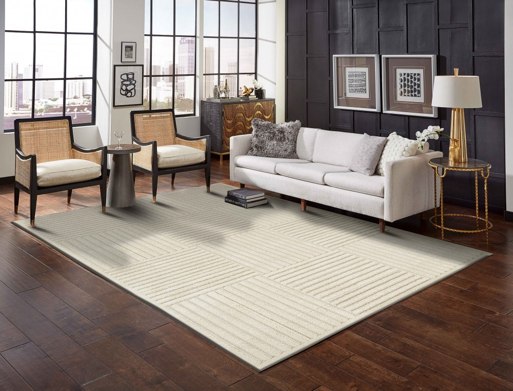 Kiara Checkered Textured Rug