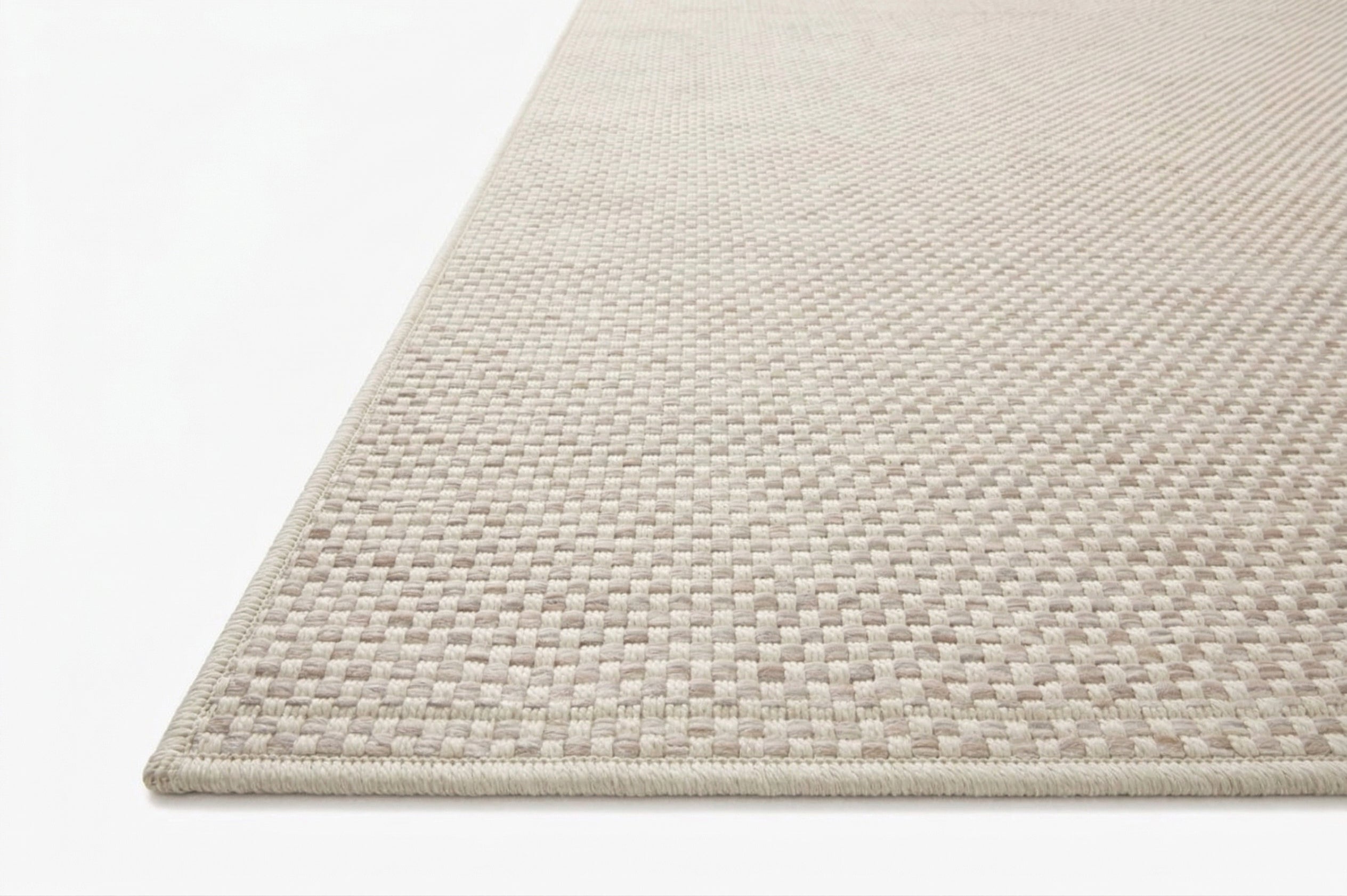 Montclair Basket Weave Neutral Indoor Outdoor Rug