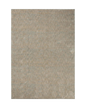 Neutral beige textured area rug with subtle striped pattern throughout