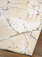 Azure Abstract Marbled Rug