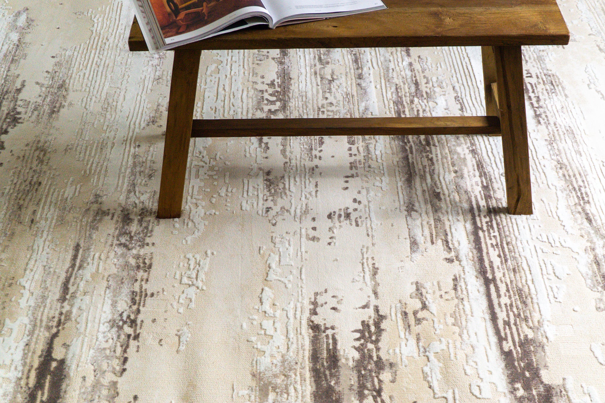 Azure Fade Abstract Rug