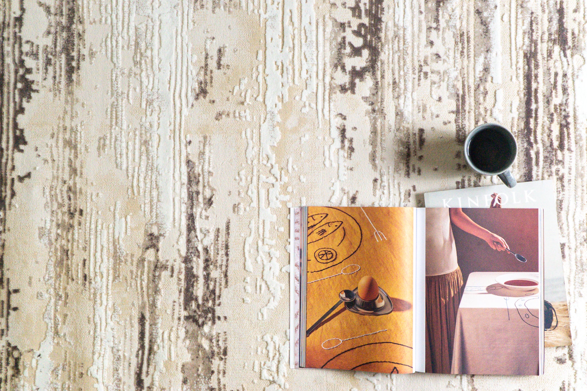 Azure Fade Abstract Rug