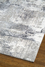 Azure Subtle Brushstrokes Abstract Rug