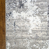 Azure Subtle Brushstrokes Abstract Rug