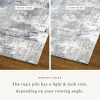 Azure Subtle Brushstrokes Abstract Rug