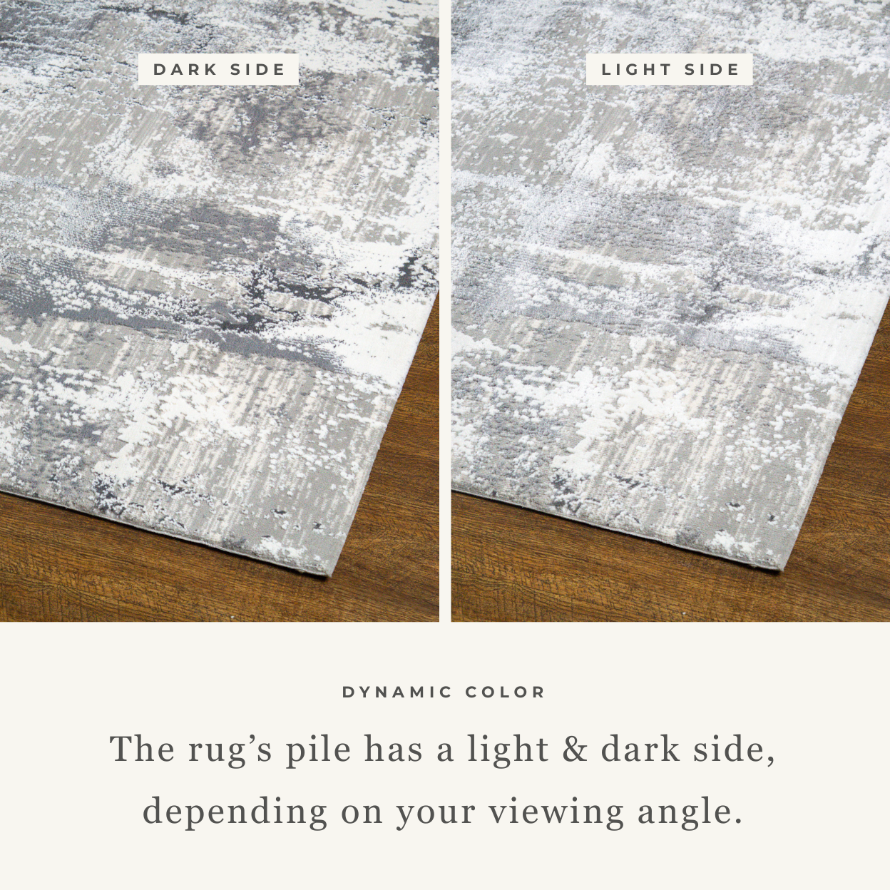 Azure Subtle Brushstrokes Abstract Rug