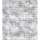 Azure Asymmetrical Geometric Rug