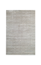 Azure Modern Geometric Line Rug