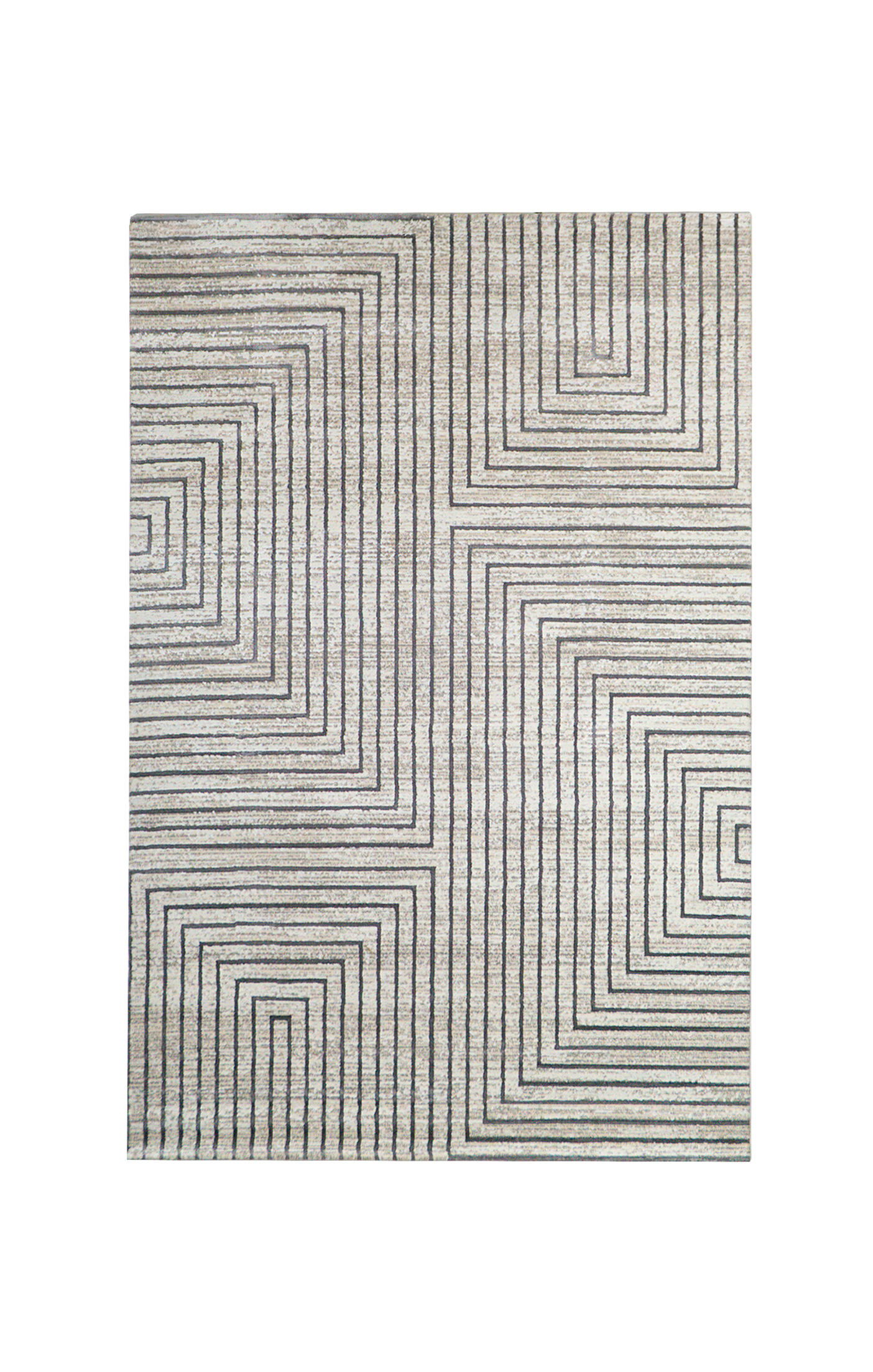 Azure Modern Geometric Line Rug