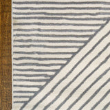 Azure Minimalist Geometric Rug