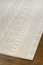 Azure Ethnic Diamond Vintage Rug