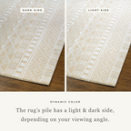 Azure Ethnic Diamond Vintage Rug