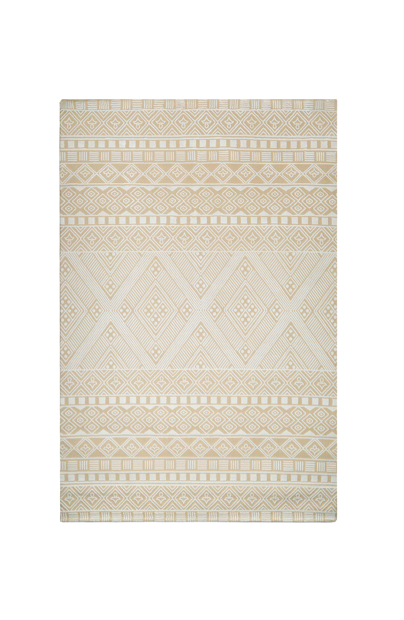 Azure Ethnic Diamond Vintage Rug