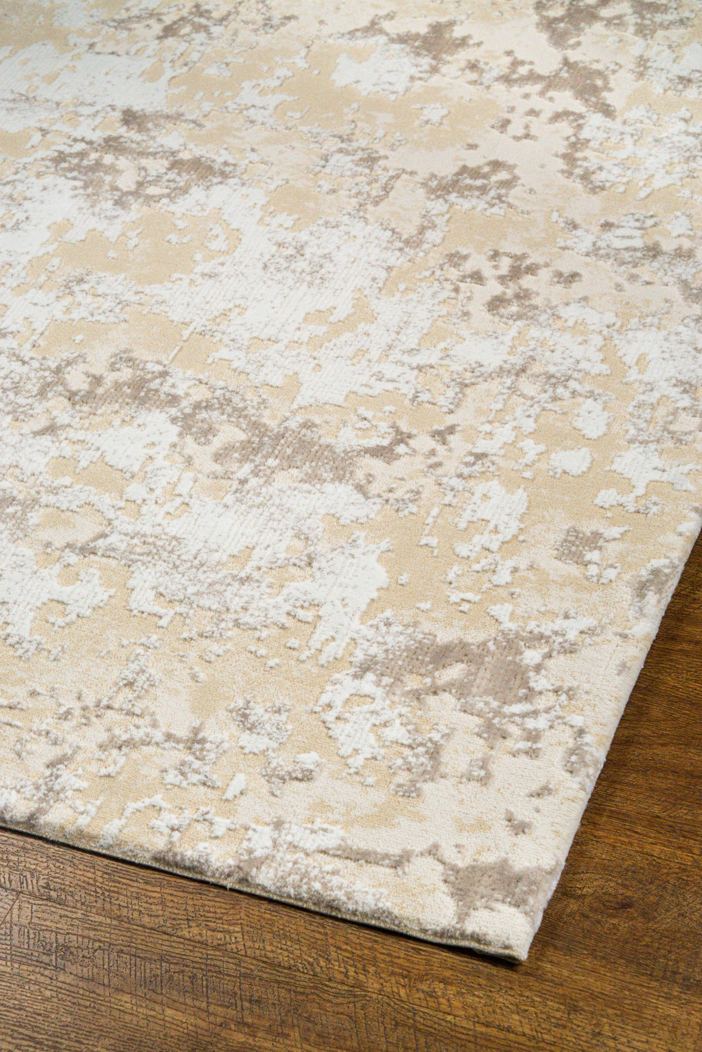 Azure Mottled Abstract Rug