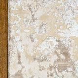 Azure Mottled Abstract Rug