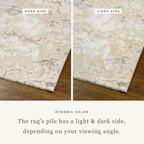 Azure Mottled Abstract Rug