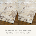 Azure Muted Abstract Rug