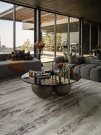 Azure Fade Abstract Rug