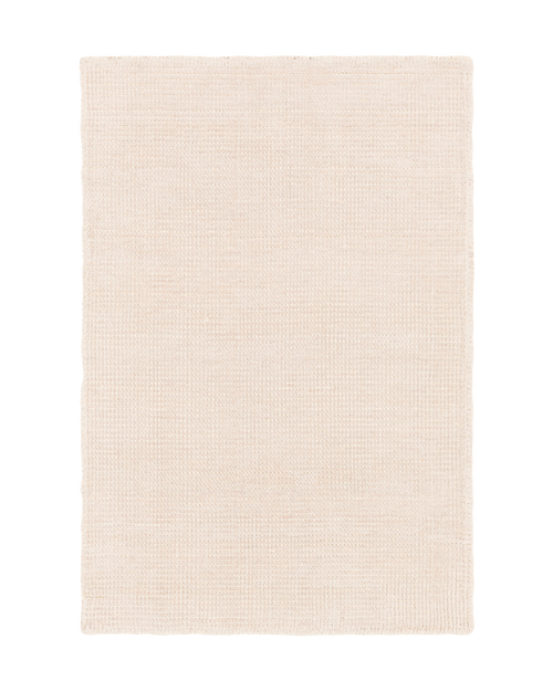 Cream textured wool area rug with natural woven pattern and soft neutral tone