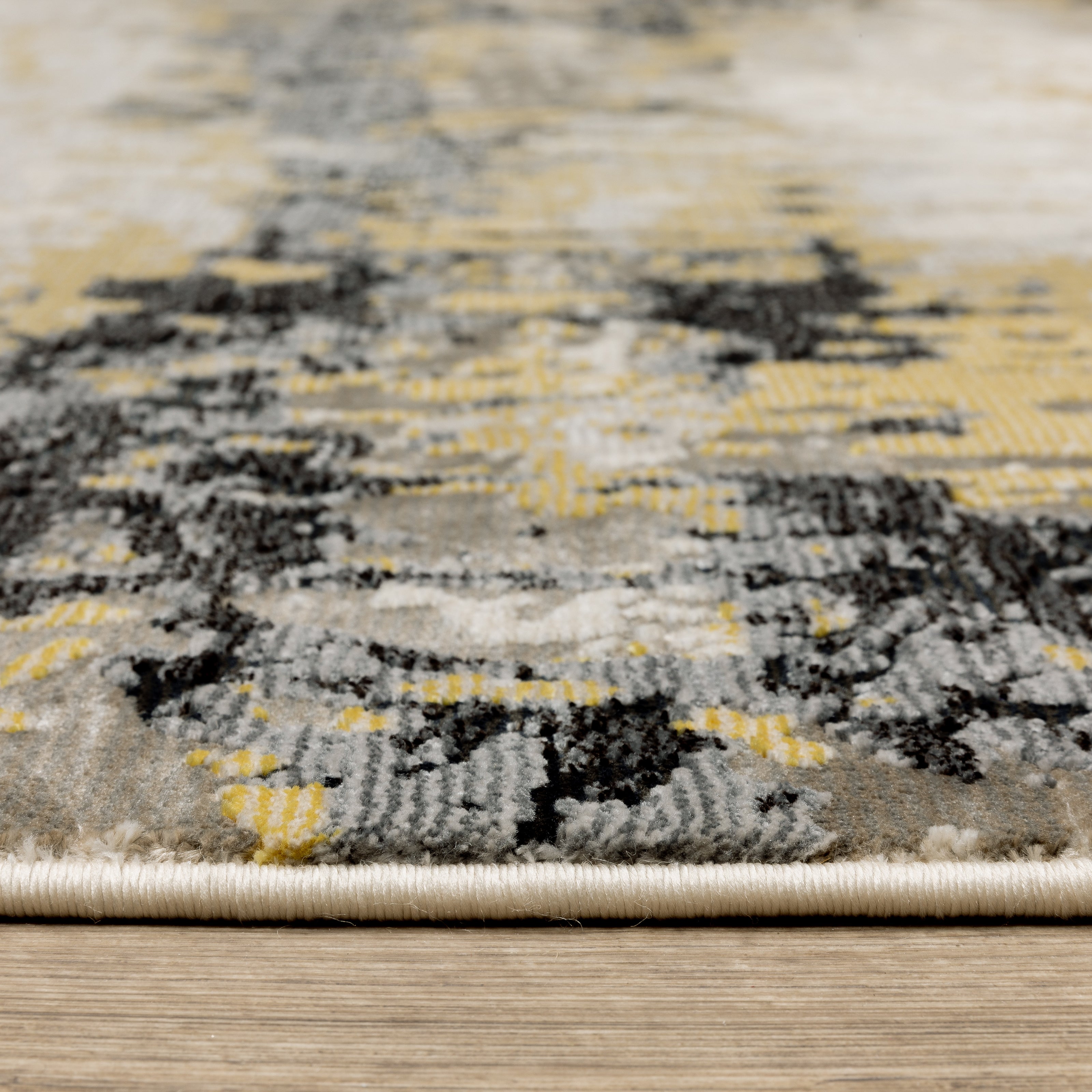 Cirque Golden Mist Abstract Rug