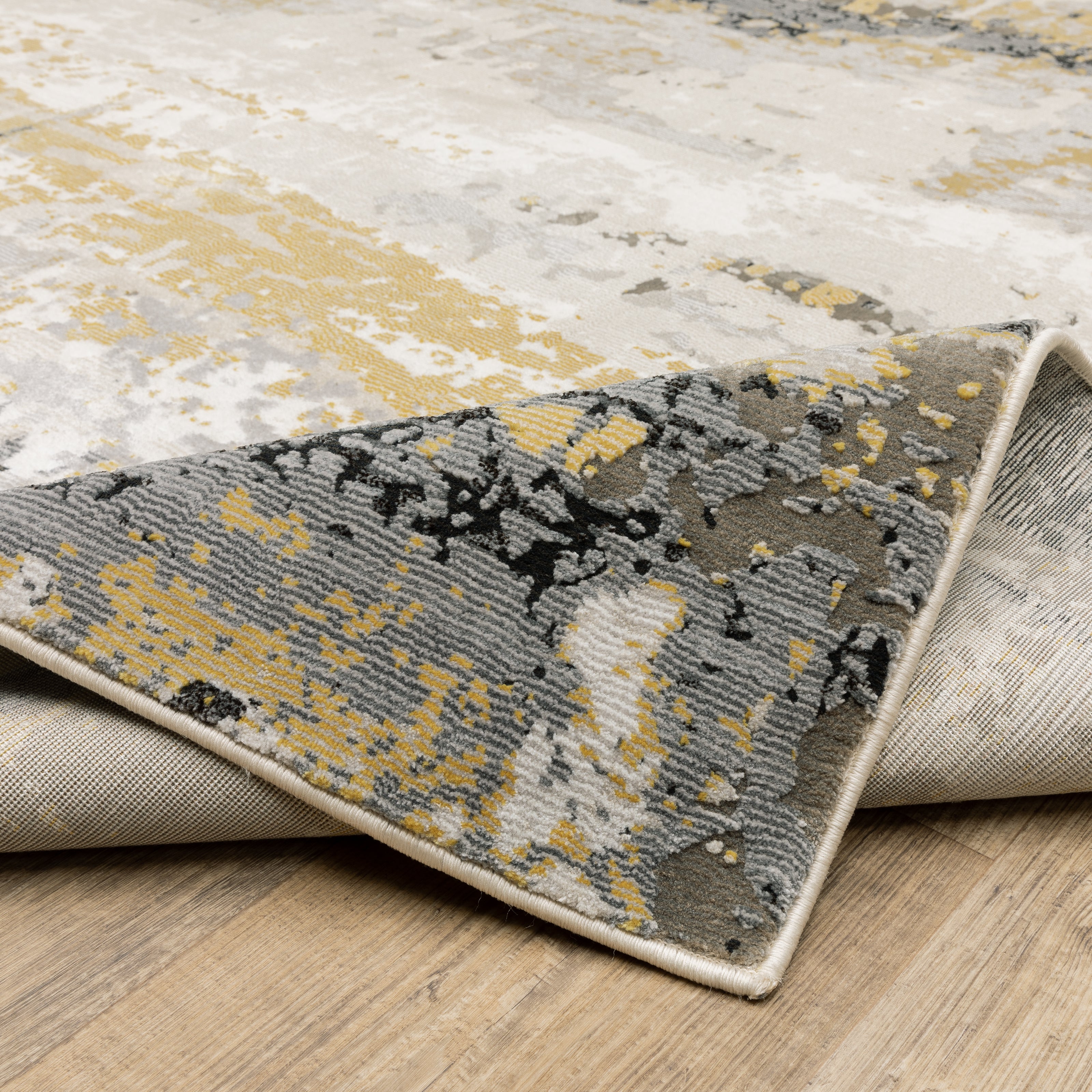 Cirque Golden Mist Abstract Rug