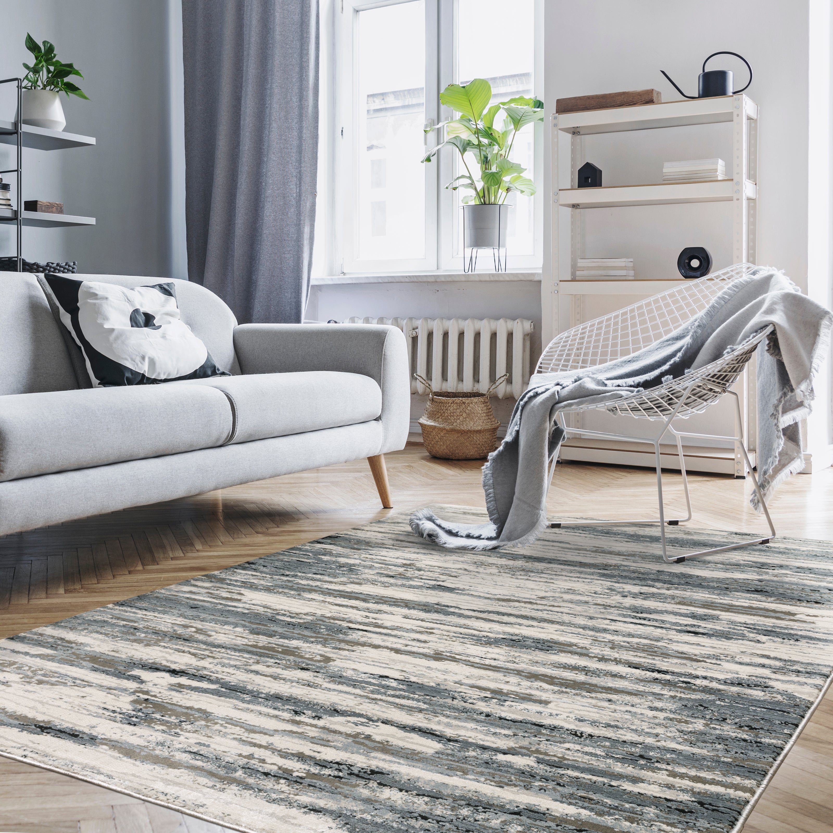 Cirque Gray Tide Rug