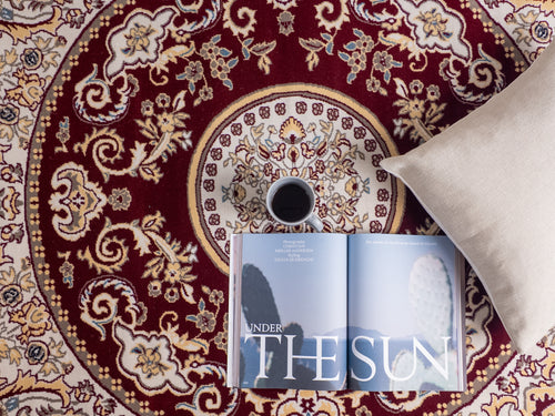 Classic Floral Swirl Medallion Rug